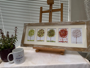 trees framed art