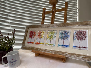 trees framed art