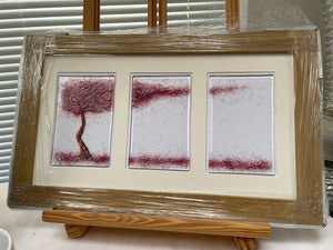 trees framed art